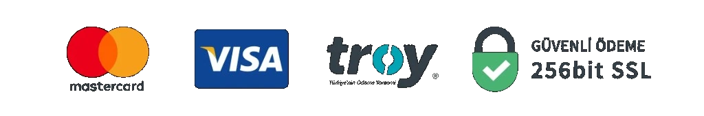 Visa, Mastercard, Troy — Güvenli Ödeme 256bit SSL